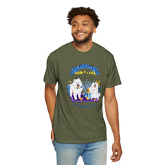 Hanukkah Dog T-Shirt — Cute Menorah & Dreidel Holiday Tee