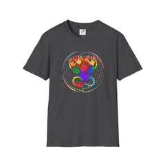 Autism Awareness, Pride Infinity Hands T-Shirt — Rainbow Neurodiversity Support Tee
