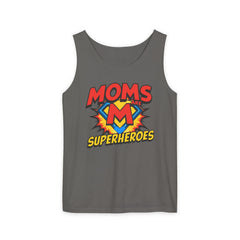 Mom’s Superheroes Tank Top Comic Book Style Shirt