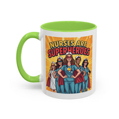 Nurses Are Superheroes Coffee Mug — Colorful 11oz/15oz Gift for Nurses