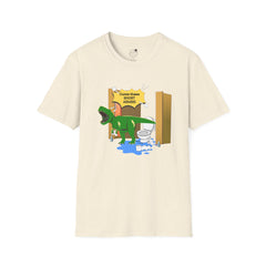 Funny Dinosaur Bathroom Humor T-Shirt
