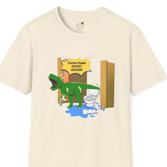 Funny Dinosaur Bathroom Humor T-Shirt