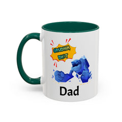 Dad Coffee Mug — "Crushin' SH!t" Blue Rock Gamer Mug (11oz & 15oz)