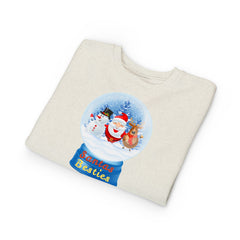 "Santa’s Besties" Snow Globe Holiday Toddler Sweatshirt