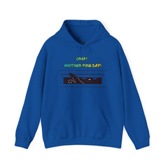 "Another Fine Day?" Cat Peeking Graphic Pullover Hoodie