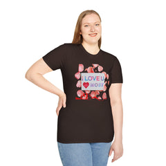 I Love U Most Floral T-Shirt — Romantic Valentine’s Day Tee