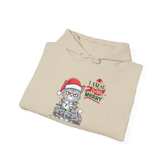 Santa Hat Grumpy Cat Hoodie - Im So Elfing Merry Holiday Sweatshirt