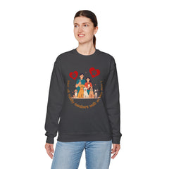 “Not All Family Members Walk on Two Feet” Pet-Loving Graphic Crewneck Sweatshirt