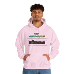 "Another Fine Day?" Cat Peeking Graphic Pullover Hoodie