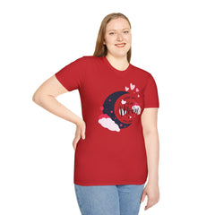Love You to the Moon T-Shirt – Romantic Moon & Hearts Tee