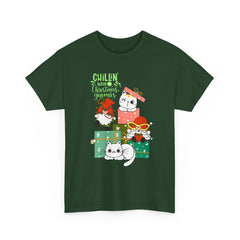 Christmas Cats T-Shirt — Cute Holiday Kitty Gift Tee (Chillin’ with My Felines)