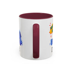 Dad Coffee Mug — "Crushin' SH!t" Blue Rock Gamer Mug (11oz & 15oz)
