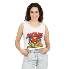 Mom’s Superheroes Tank Top Comic Book Style Shirt