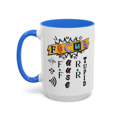 Focus Funny Wordplay Mug — Colorful 11oz/15oz Ceramic Coffee Cup