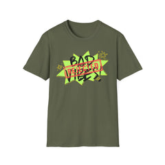 Bad Vibes Rejected T-Shirt — Neon Streetwear Graphic Tee