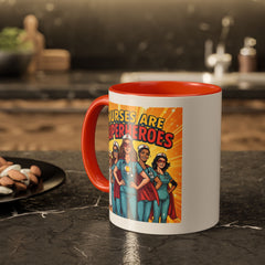 Nurses Are Superheroes Coffee Mug — Colorful 11oz/15oz Gift for Nurses