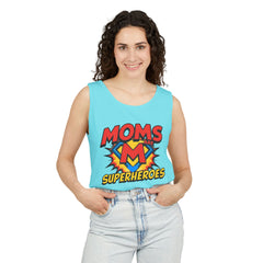 Mom’s Superheroes Tank Top Comic Book Style Shirt