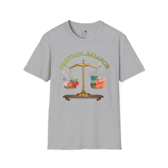 Maintain Balance - Love, Life, Health Equals Happiness Scale Design