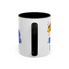 Dad Coffee Mug — "Crushin' SH!t" Blue Rock Gamer Mug (11oz & 15oz)