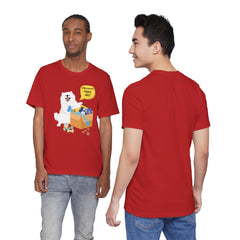 "Ohwoooo happy day!"  Happy Dog with treat delivery T‑Shirt — Pet Gift