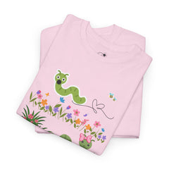Cute Garden Worm Whimsical Springtime Tee