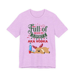 Christmas Full of holiday spirit AKA VODKA Reindeer Tee