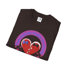 Two Halves Make Us Whole Broken Heart T-Shirt — Cute Split-Heart Couple Tee