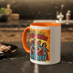 Nurses Are Superheroes Coffee Mug — Colorful 11oz/15oz Gift for Nurses
