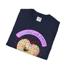 Sprinkled With Love Heart Donut Graphic Tee