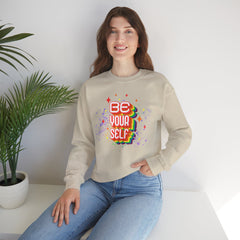 Be Yourself Rainbow Crewneck Sweatshirt