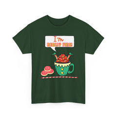 I'm Really Fine Tee — Cute Elf in a coffee cup Graphic T-Shirt