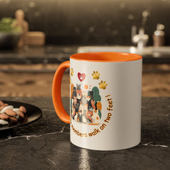 Cat Lover Mug – "Not all family members walk on two feet" Colorful 11oz/15oz Ceramic Mug