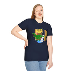 Funny Dinosaur Bathroom Humor T-Shirt