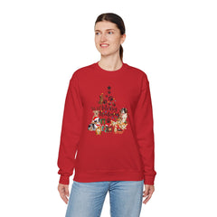 Merry Woofmas Christmas Tree Crewneck Sweatshirt