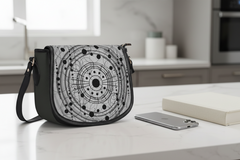 Modern Dot Dot PU Leather Saddle Bag for Everyday Use