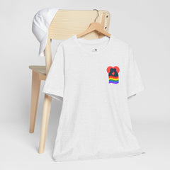 Pride Heart Pocket Tee — Rainbow LGBTQ+ Short Sleeve T-Shirt