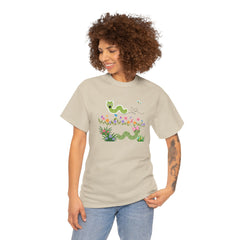 Cute Garden Worm Whimsical Springtime Tee