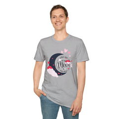 Love You to the Moon T-Shirt – Romantic Moon & Hearts Tee