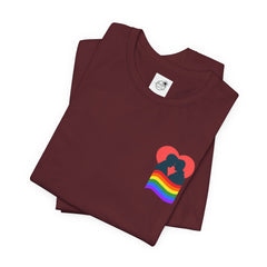 Pride Heart Tee 1— Rainbow Heart Graphic T-Shirt