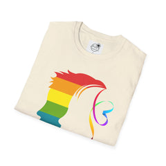 Pride Profile Silhouette T-Shirt — Rainbow LGBTQ+ Awareness Tee