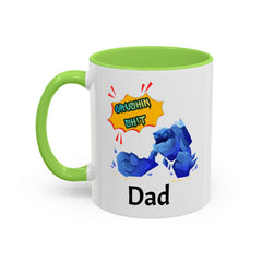 Dad Coffee Mug — "Crushin' SH!t" Blue Rock Gamer Mug (11oz & 15oz)