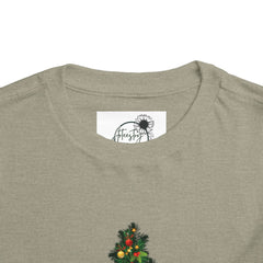 Toddler Tee — Cute Christmas Family Pets Under Festive Tree Holiday Shirt
