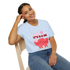 Valentine 'It's U & Me' Heart Couple T-Shirt
