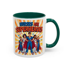 Nurses Are Superheroes Coffee Mug M/F — Colorful 11oz/15oz Gift