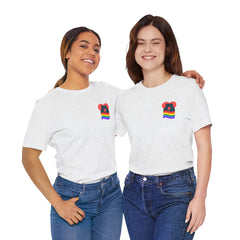 Pride Heart Pocket Tee — Rainbow LGBTQ+ Short Sleeve T-Shirt