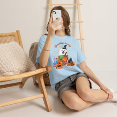 Halloween Witchy Samoyed — Cute Spooky Pumpkin Cauldron Tee