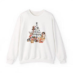 Merry Woofmas Christmas Tree Crewneck Sweatshirt