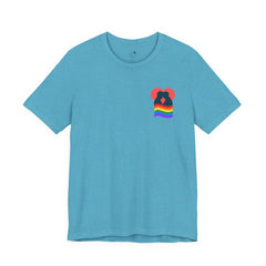 Pride Heart Pocket Tee — Rainbow LGBTQ+ Short Sleeve T-Shirt