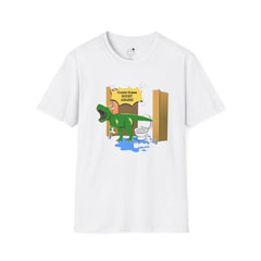 Funny Dinosaur Bathroom Humor T-Shirt