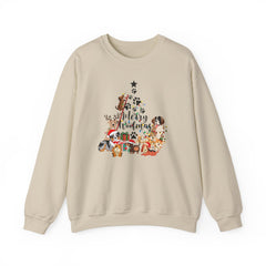 Merry Woofmas Christmas Tree Crewneck Sweatshirt